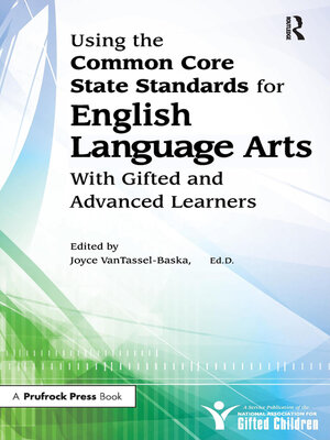 cover image of Using the Common Core State Standards for English Language Arts With Gifted and Advanced Learners